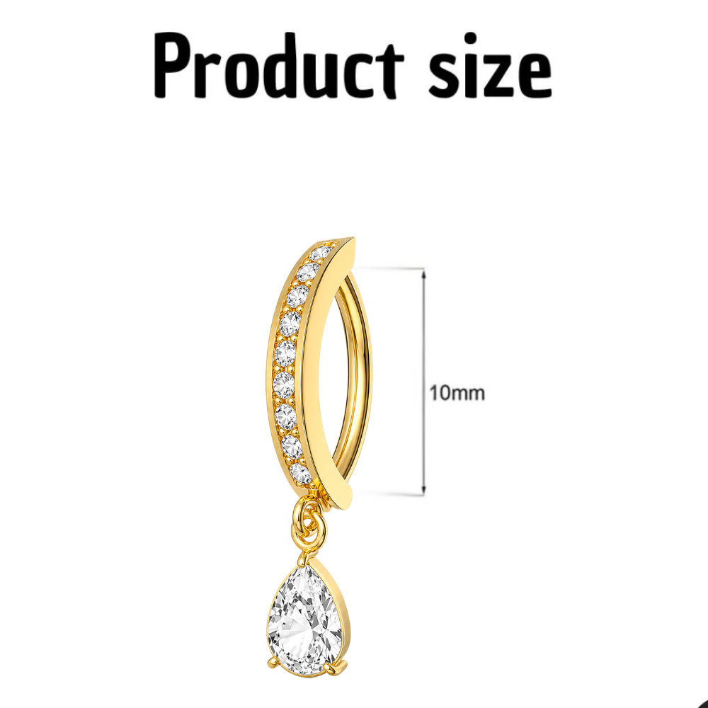 Piercing nombril clicker charm hypoallergénique Orlux