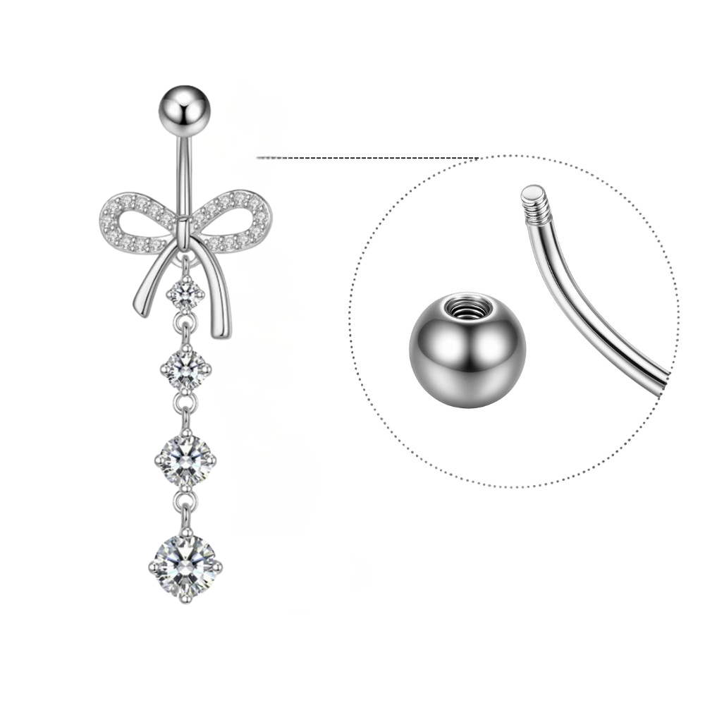 Piercing Nombril Noeud Papillon • Titanium