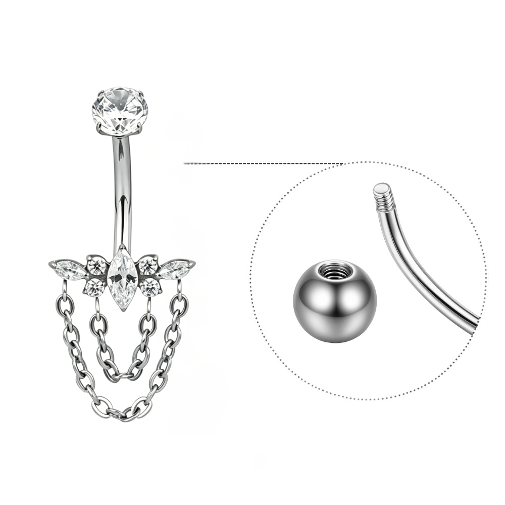 Piercing Nombril • Titane • Chaine
