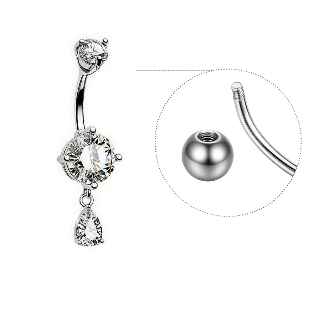 Piercing Nombril élegant • Titanium