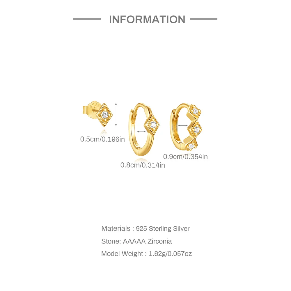 Set Piercing Hoops Or • Chic