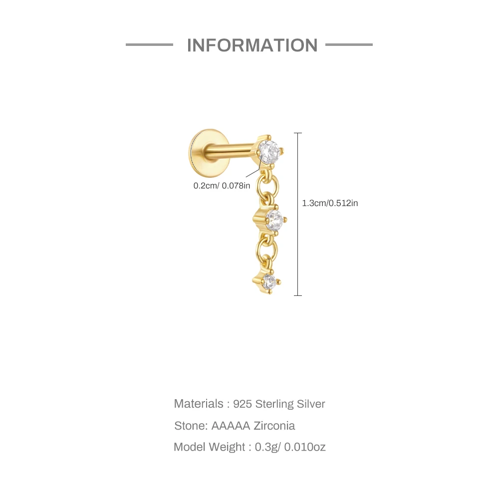 Piercing Lobe Or 18K • Puce Classique