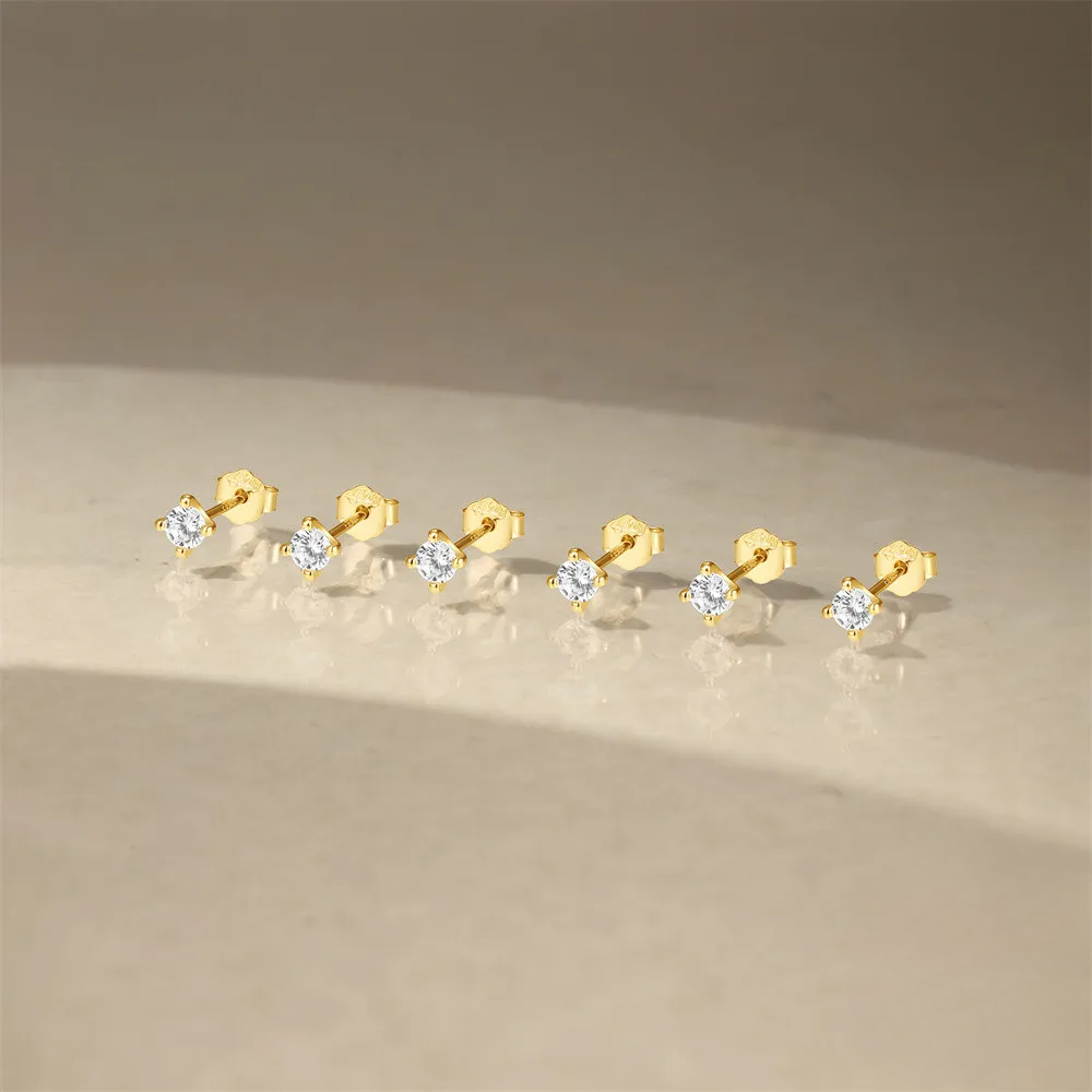 Ensemble 6 Clous d'Oreille • Or 18K