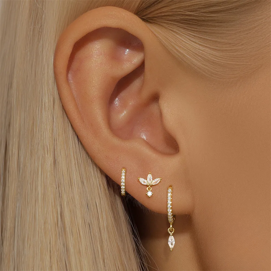 Ensemble Piercings 3 pcs • Anneaux & Clous Oreille