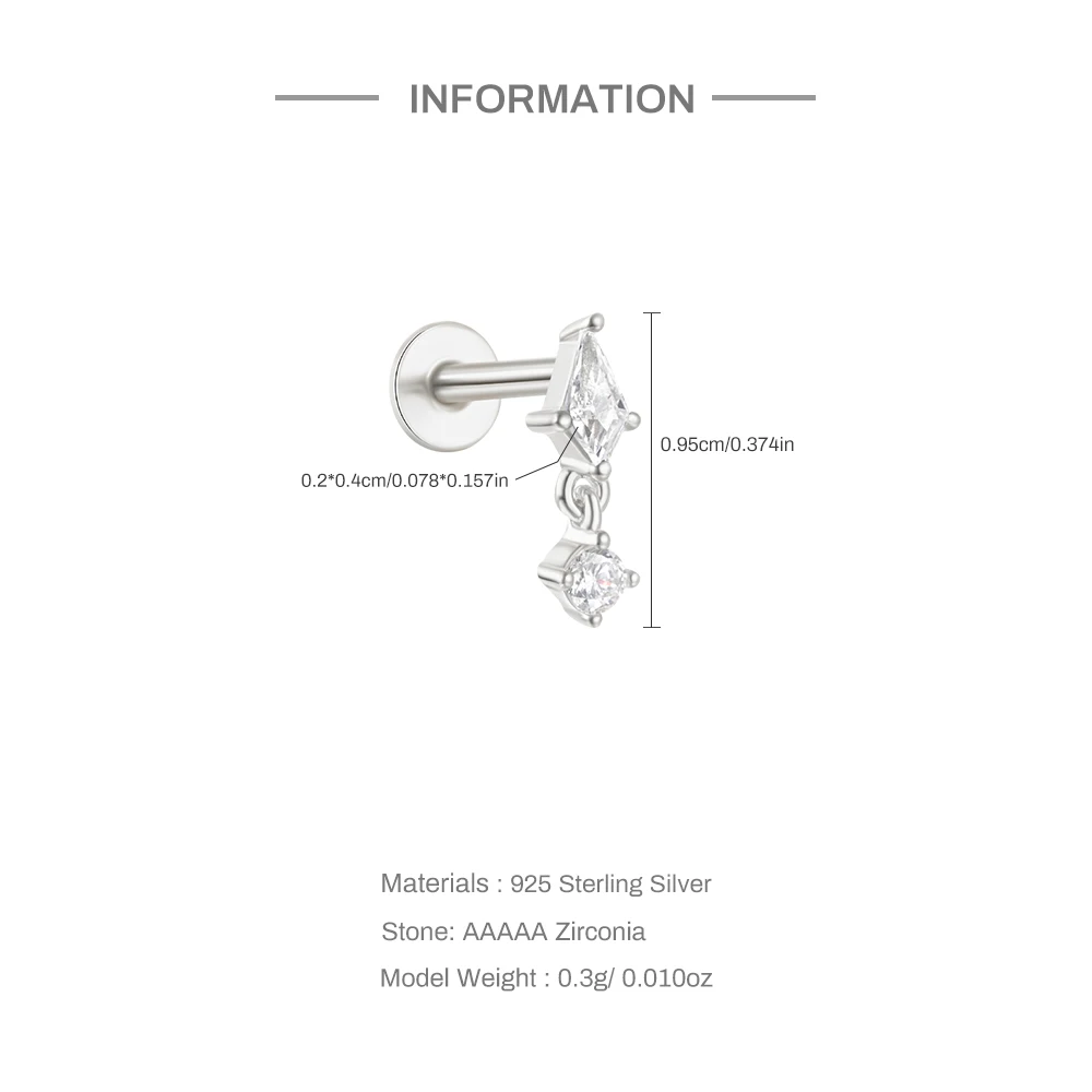 Piercing Puce Or 18K • Style Classique