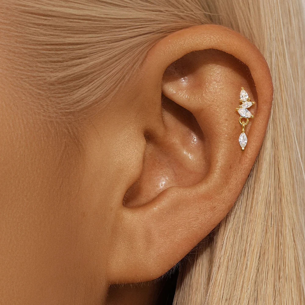 Piercing Oreille Or 18K • Look Discret