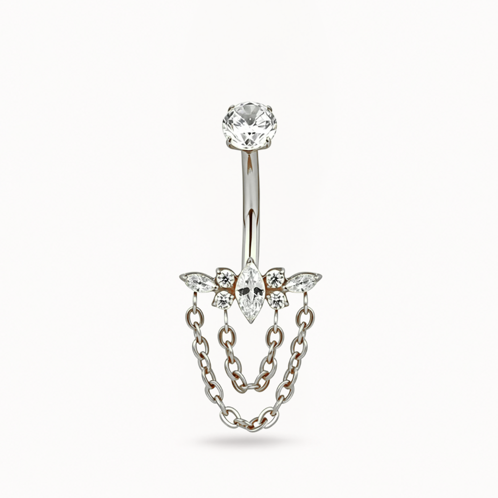 Piercing Nombril • Titane • Chaine
