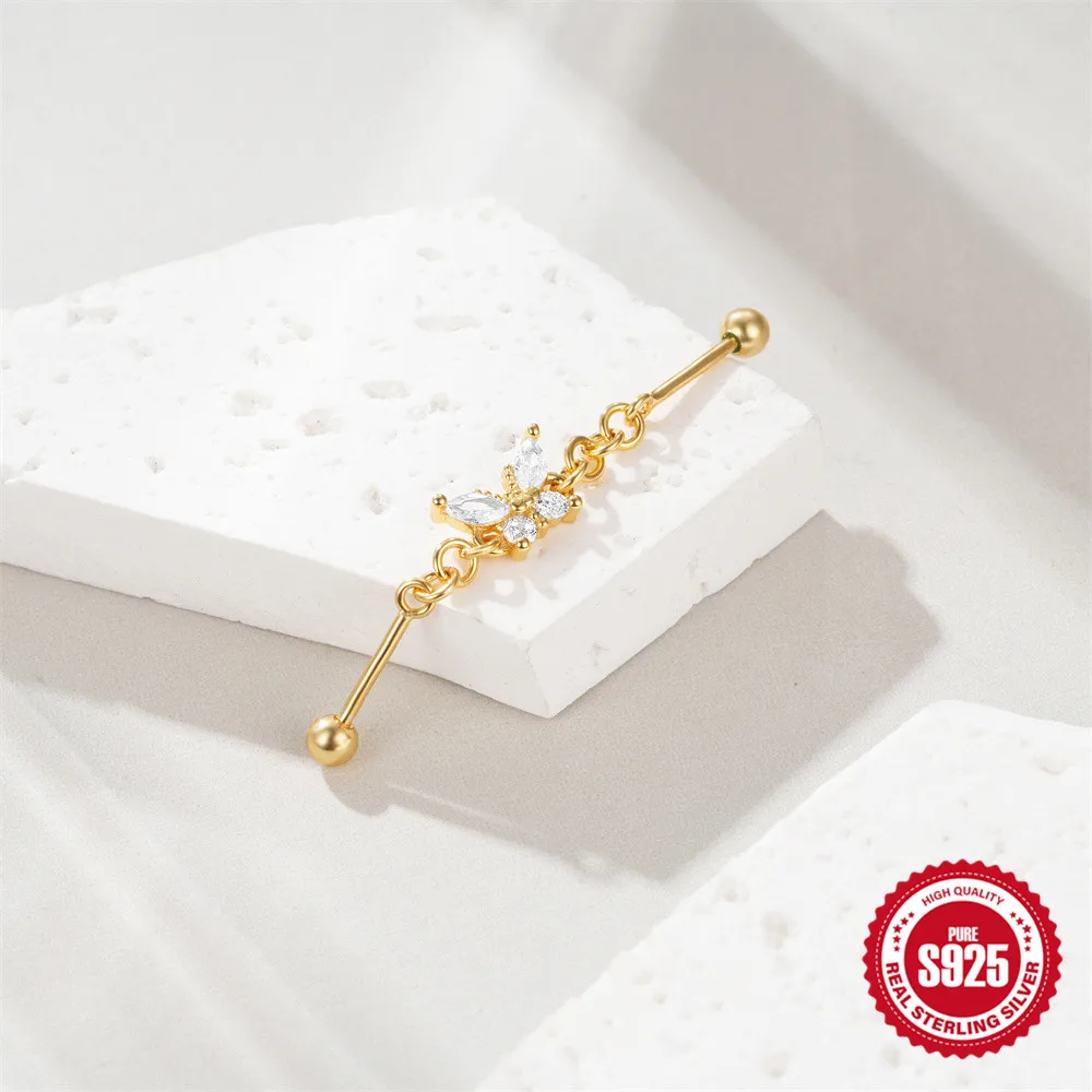 Piercing Industriel Papillon • Titane Stylé