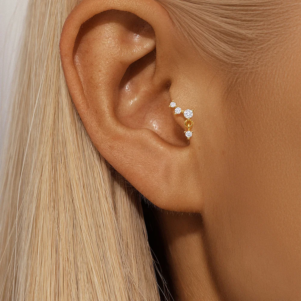 Piercing Hélix Or 18K • Tragus, Rook