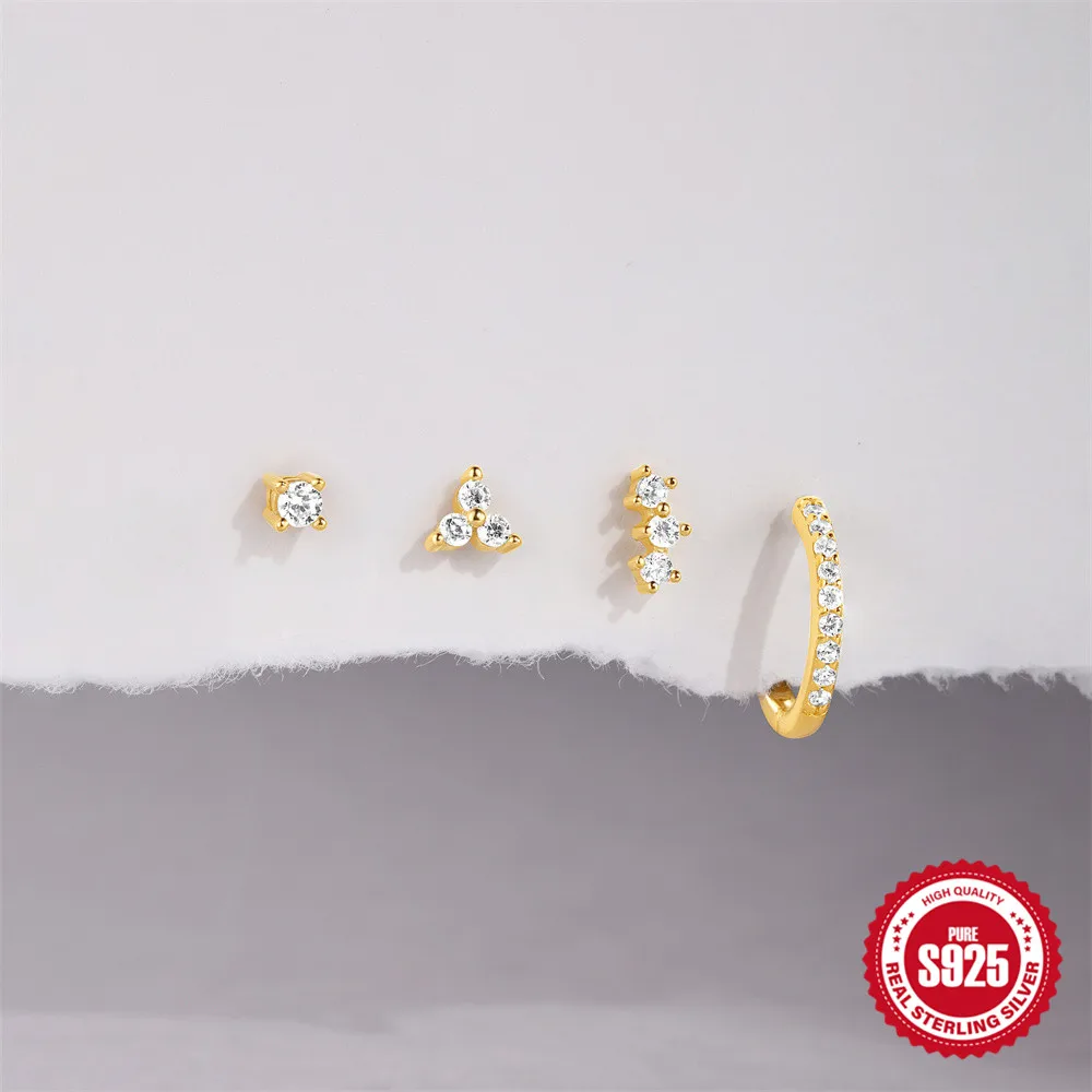 Piercings 18k Or 4pcs • Mix Lobe Hélix