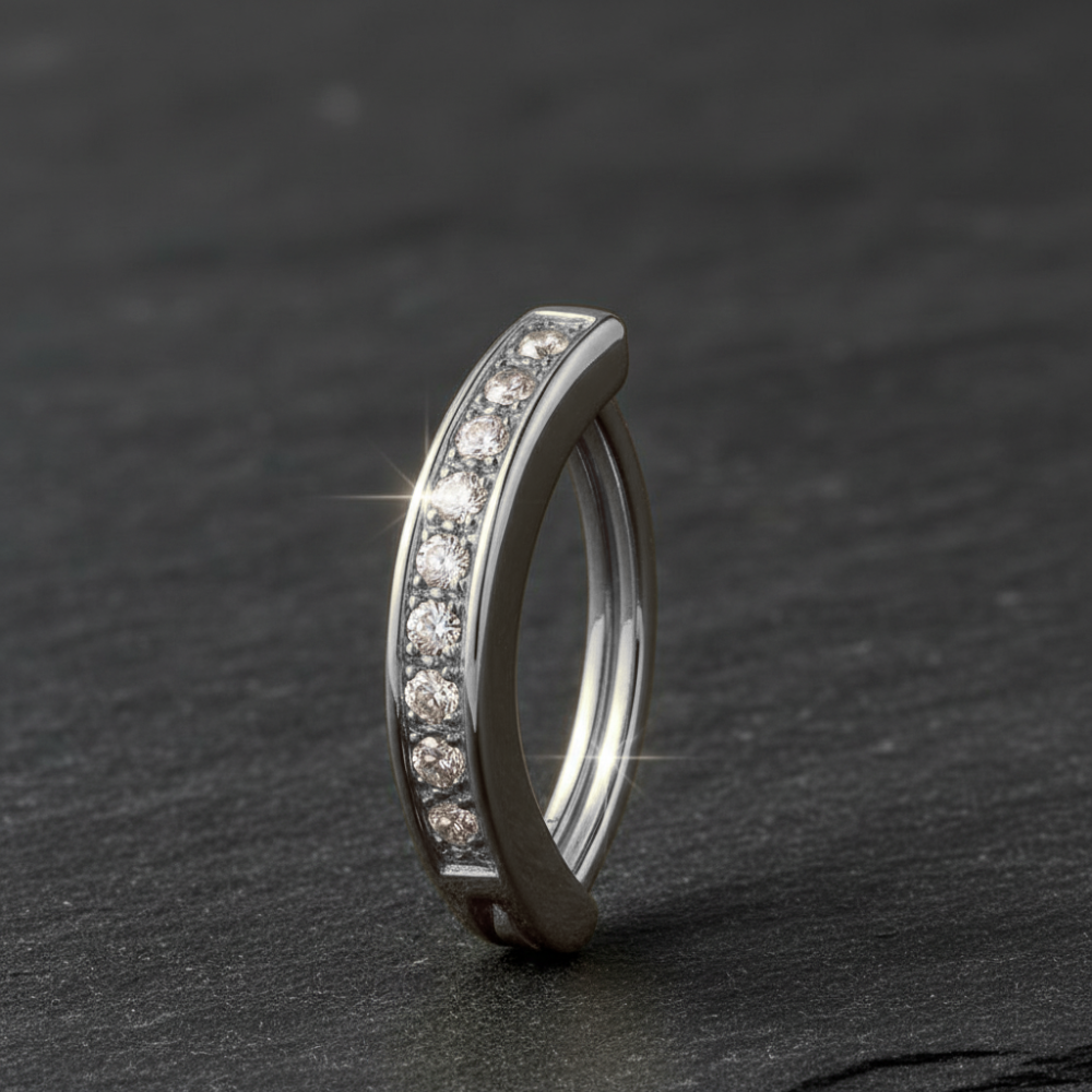 Anneau Nombril Clicker • Titane • Style Minimal