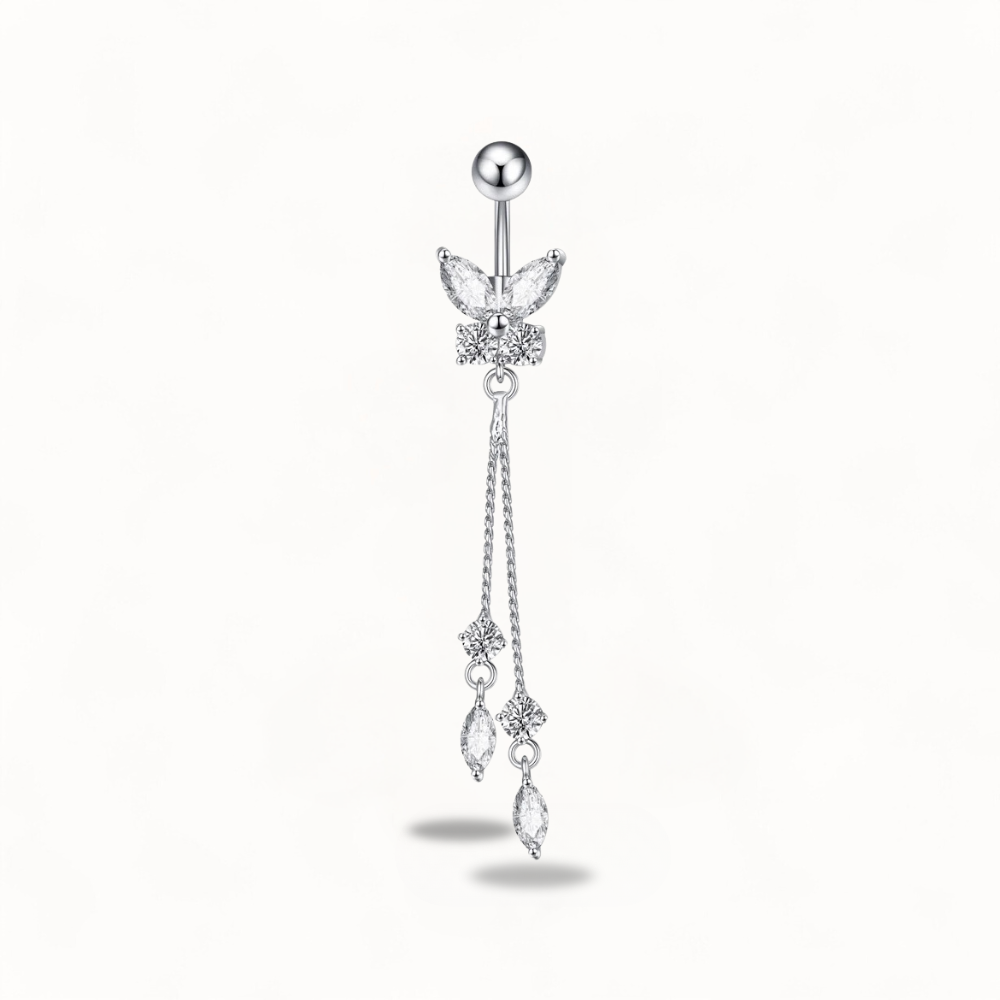 Bijou Nombril Papillon • chaîne pendante