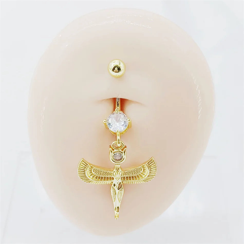 Piercing Nombril flottant égyptien • Titane