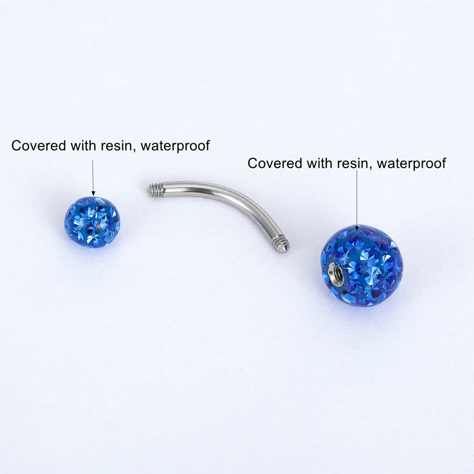 Piercing Nombril Scintillant • Titanium