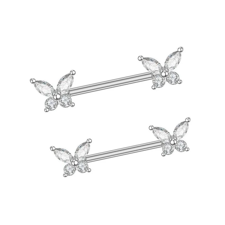 Piercing Téton Papillon • Titanium • 2 PCS