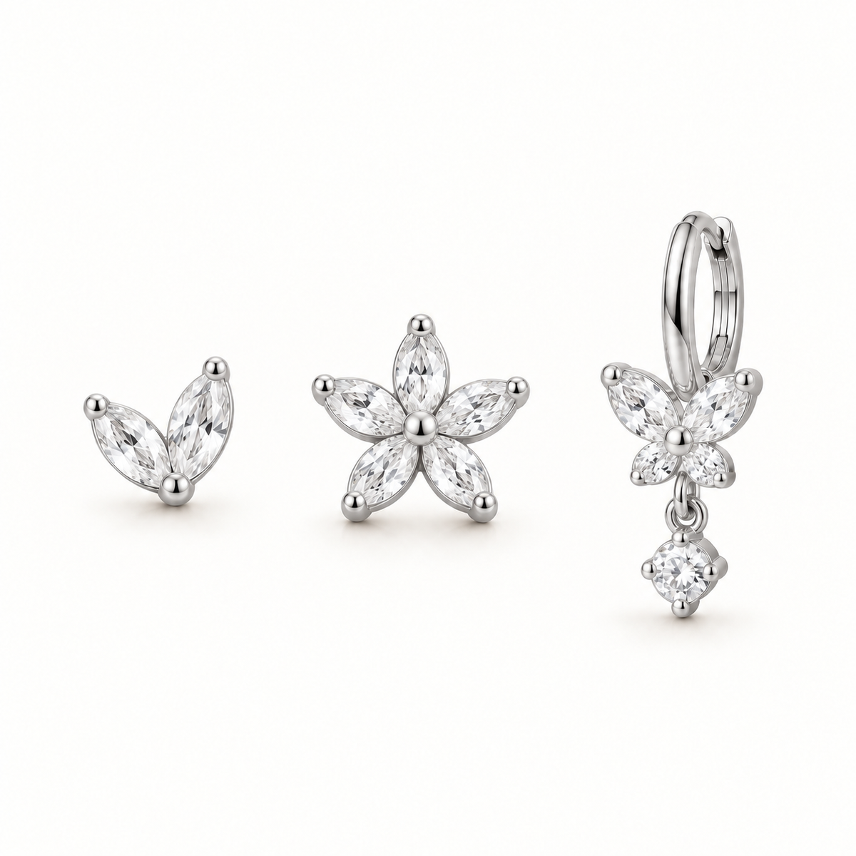 Composition Fleur & Papillon – Titane