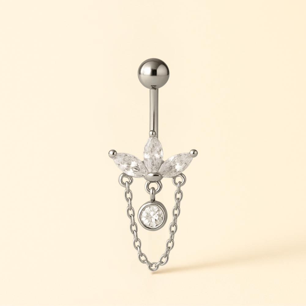 Piercing Nombril Fleur • Titane