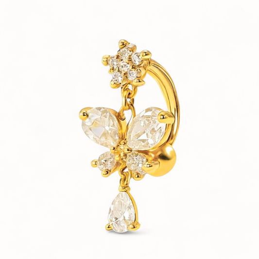 Piercing Nombril Papillon • Titane Élégant