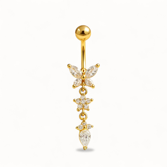 Bijou Nombril Papillon • Titane