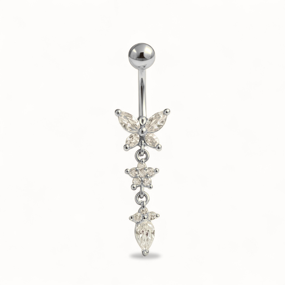 Bijou Nombril Papillon • Titane