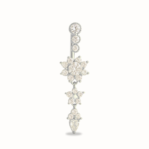 Piercing Nombril Fleur • Acier Chiurgical