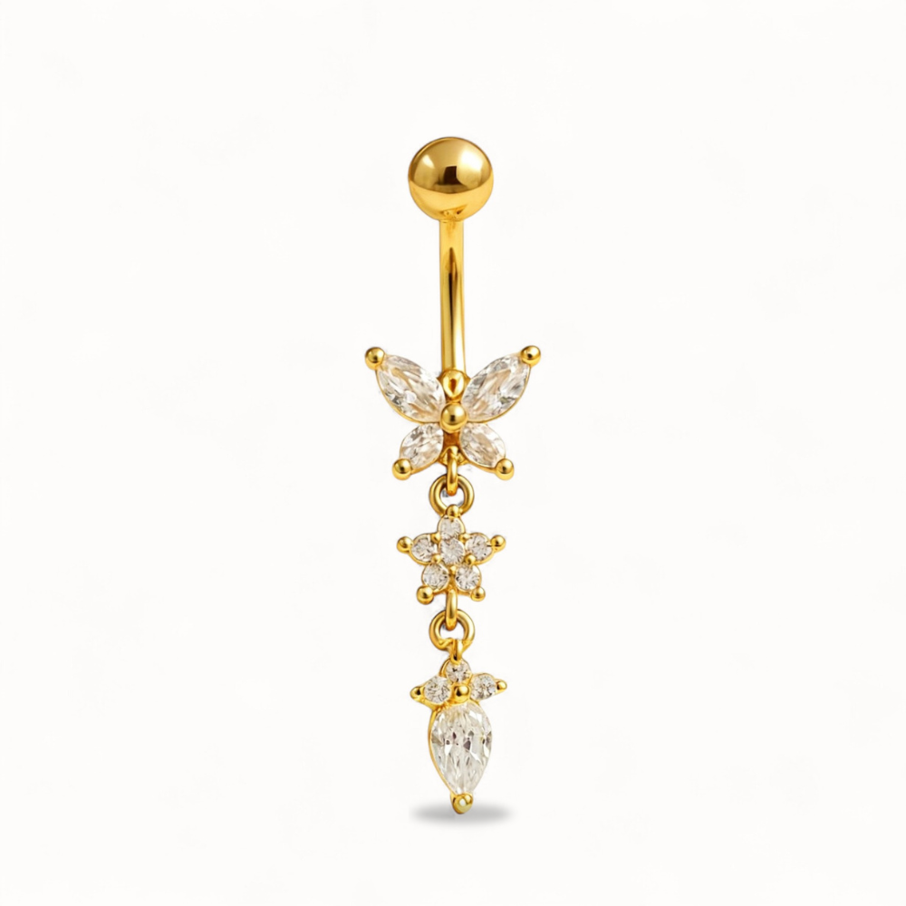 Bijou Nombril Papillon • Titane