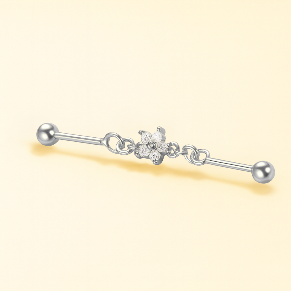 Industriel Chaîne Étoile • Titane • Style Féminin