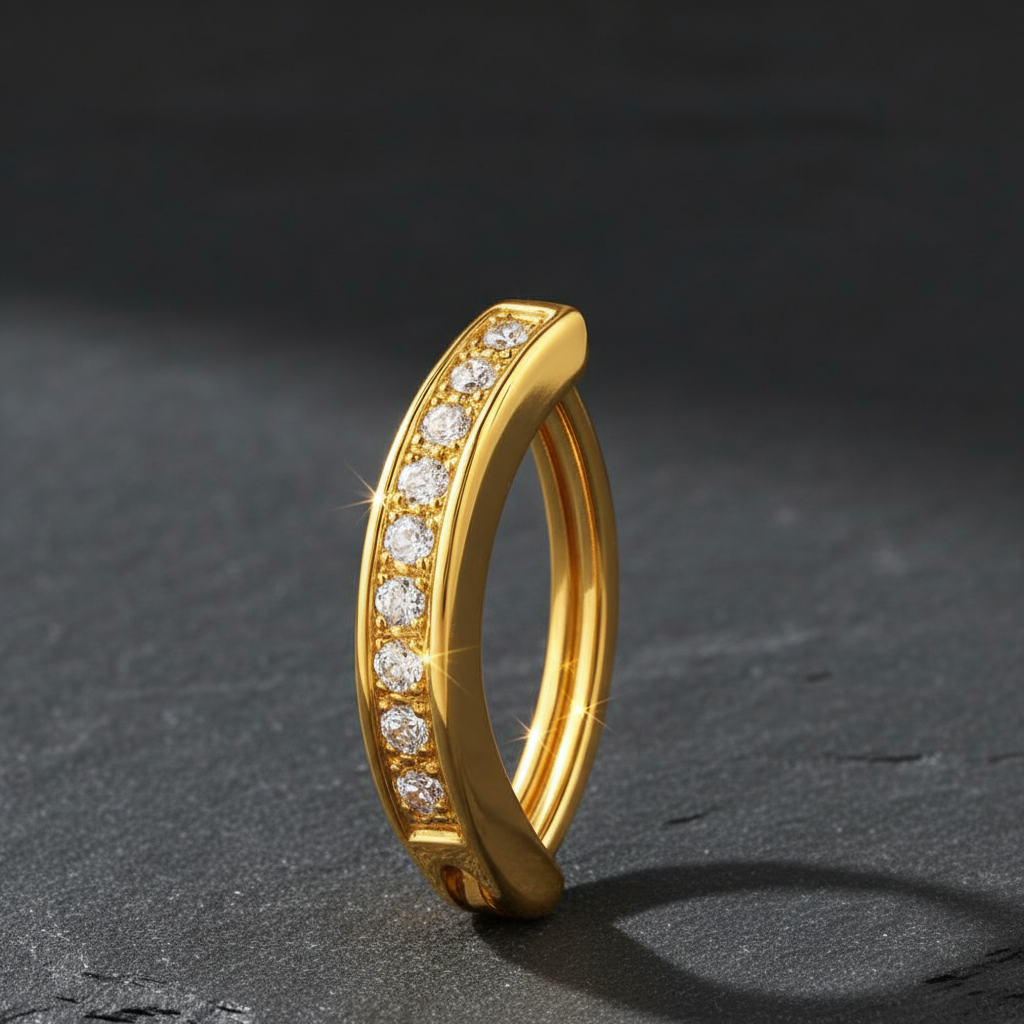 Anneau Nombril Clicker • Titane • Style Minimal