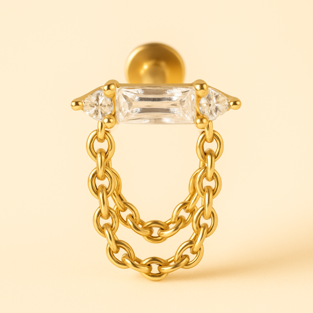 Piercing Hélix Discret • Chaîne Délicate