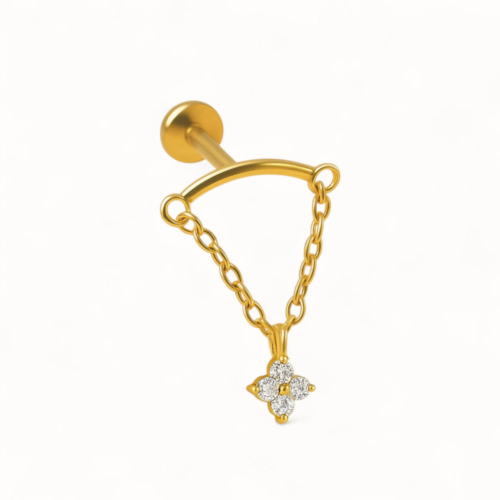 Piercing Hélix Chaîne Pendentif • Lobe, Rook