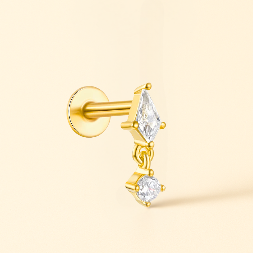 Piercing Puce Or 18K • Style Classique