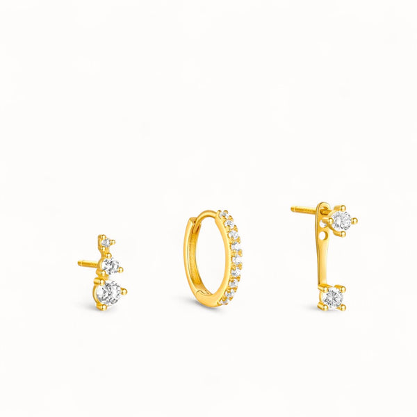 Ensemble Or 18K • Lobe & Hélix 3pcs