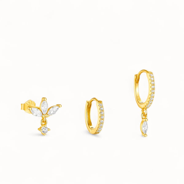 Ensemble Piercings 3 pcs • Anneaux & Clous Oreille