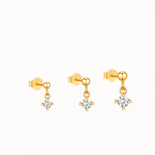 Set 3 Puces d’Oreille • Or 18K