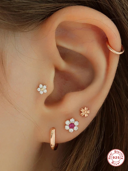 Puces d’Oreille Or 18K • Tragus Piercing