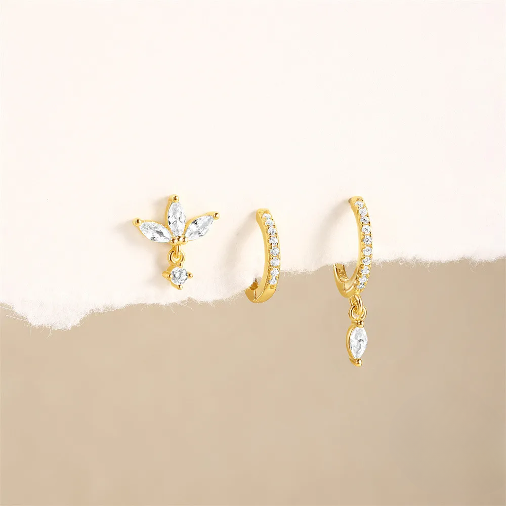 Ensemble Piercings 3 pcs • Anneaux & Clous Oreille