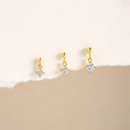 Set 3 Puces d’Oreille • Or 18K