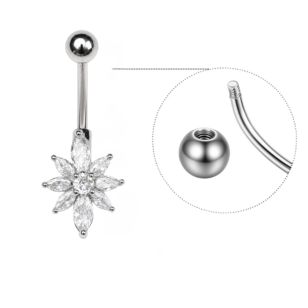 Piercing Nombril étoile • Titanium