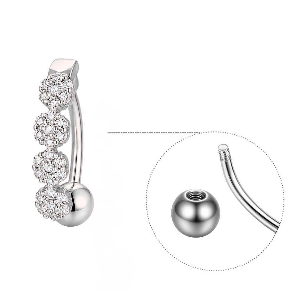 Piercing Nombril Barre Inversé • Titanium