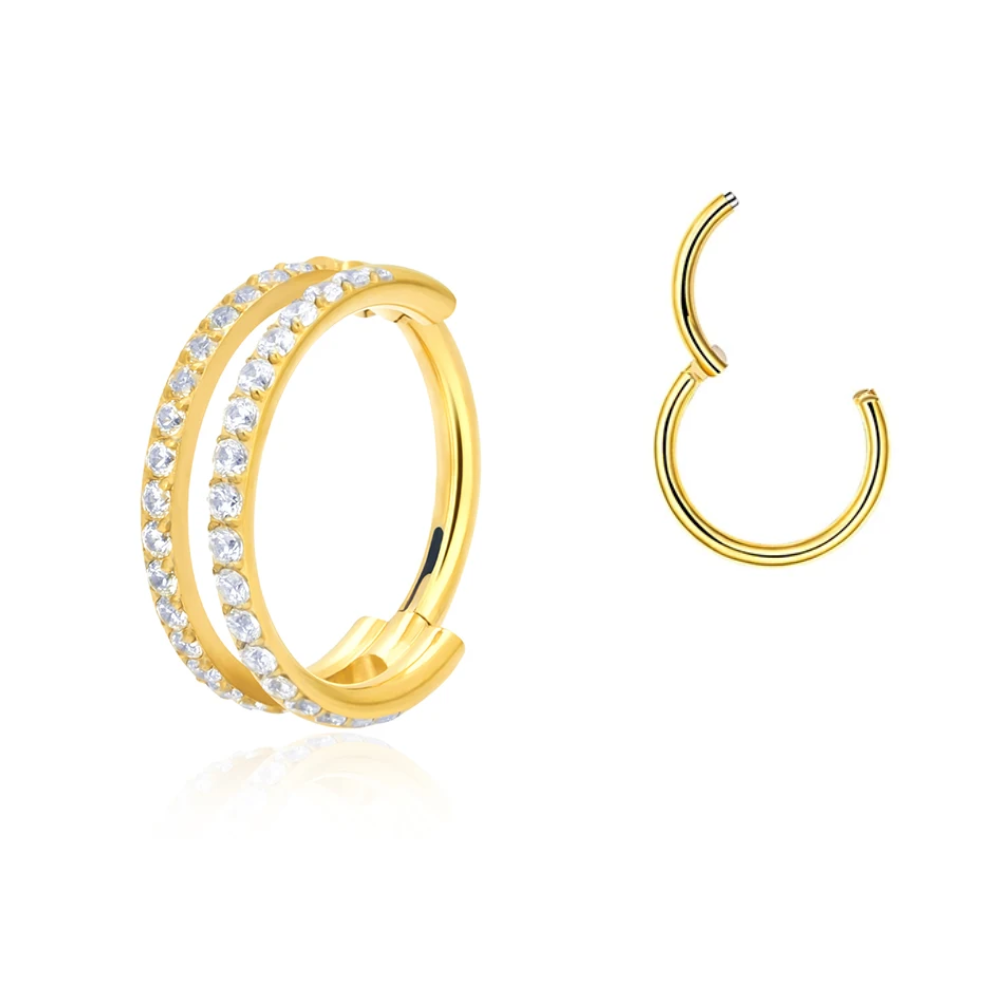 Piercing 2 Anneaux • Double Hoop Fin