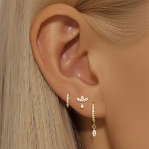 Ensemble Piercings 3 pcs • Anneaux & Clous Oreille
