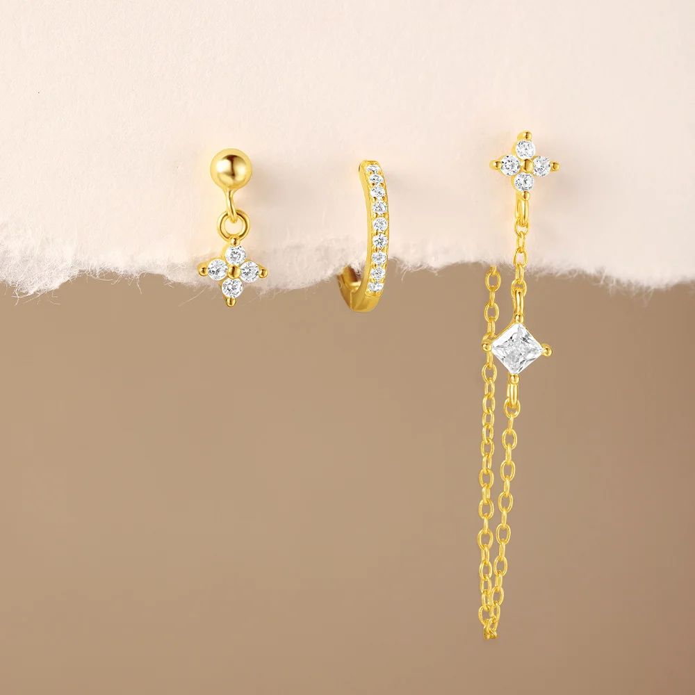 Set Piercings Gold • Pendants Élégants