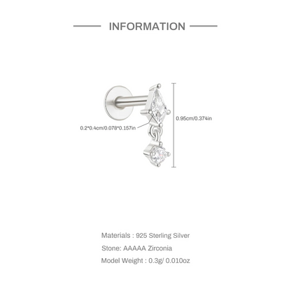 Piercing Puce Or 18K • Style Classique