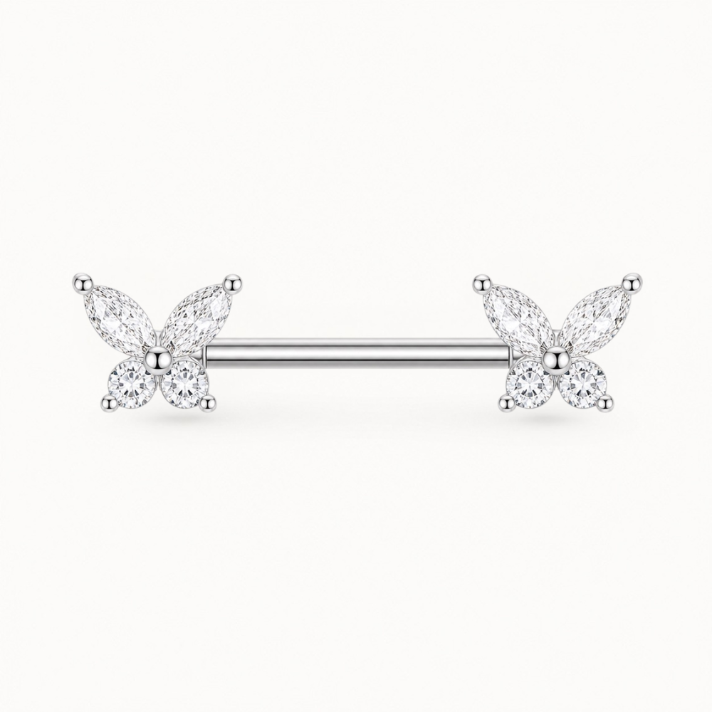 Piercing Téton Papillon • Titanium • 2 PCS
