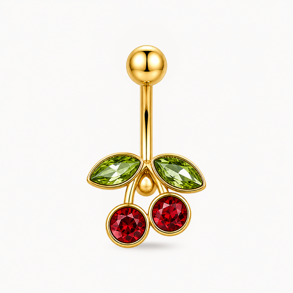 Piercing Nombril Cerise • Titanium