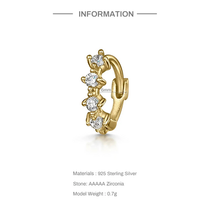 Anneau Conch Or 18K • Piercing oreille