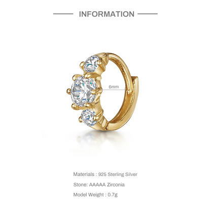 Piercing Hoop Conch Or 18K • Anneau Élégant