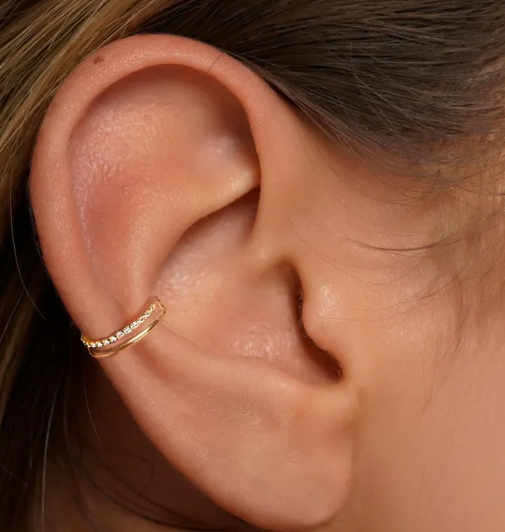 Piercing Double Anneau • Conch, Helix, Lobe