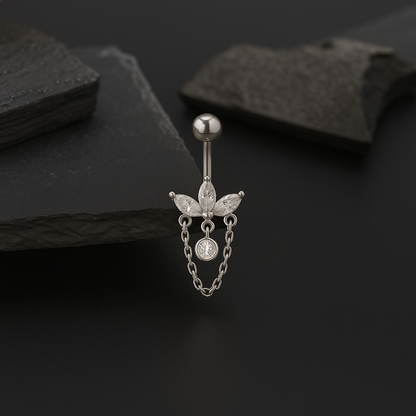 Piercing Nombril Fleur • Titane
