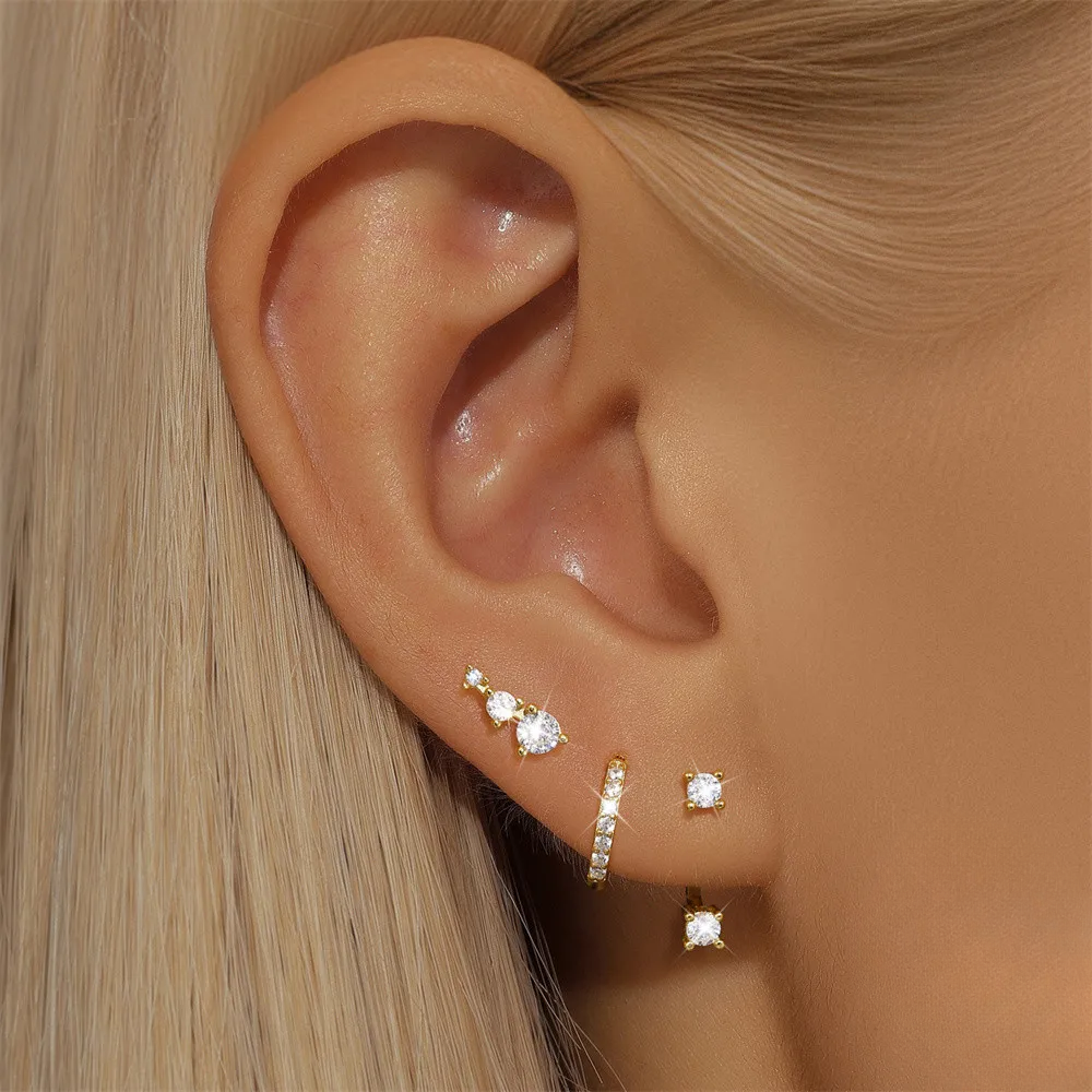Ensemble Or 18K • Lobe & Hélix 3pcs